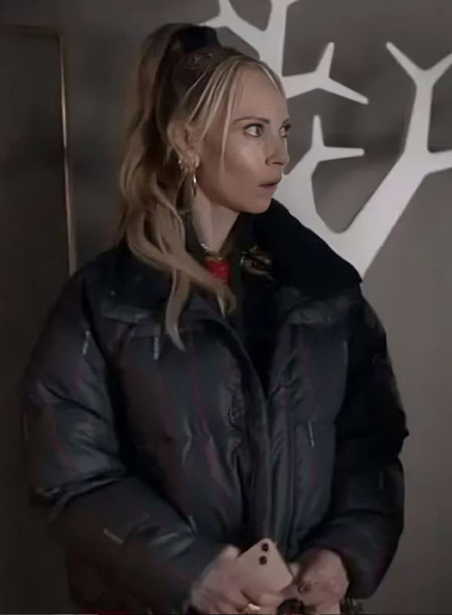 Keeley Jones Ted Lasso S03 Black Puffer Jacket