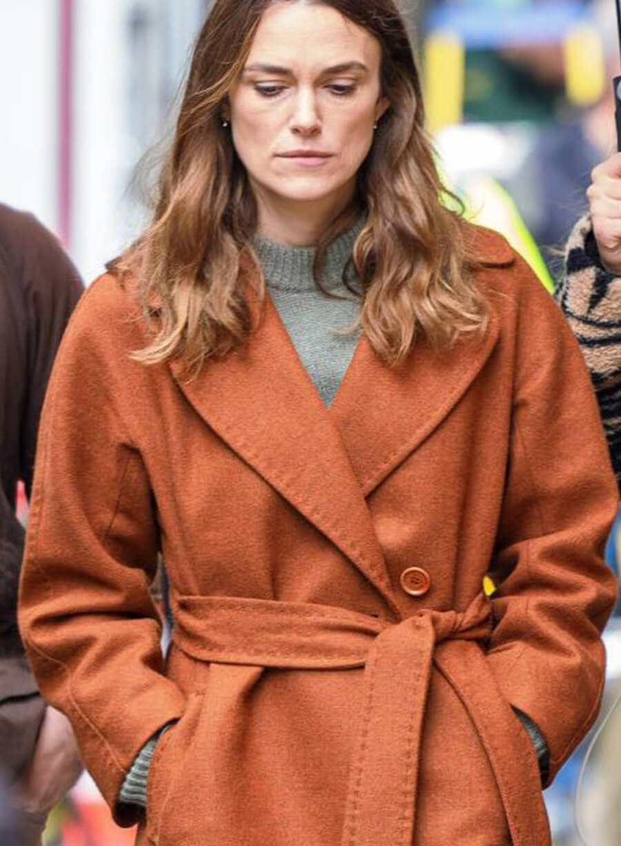 Keira Knightley Black Doves Brown Trench Coat
