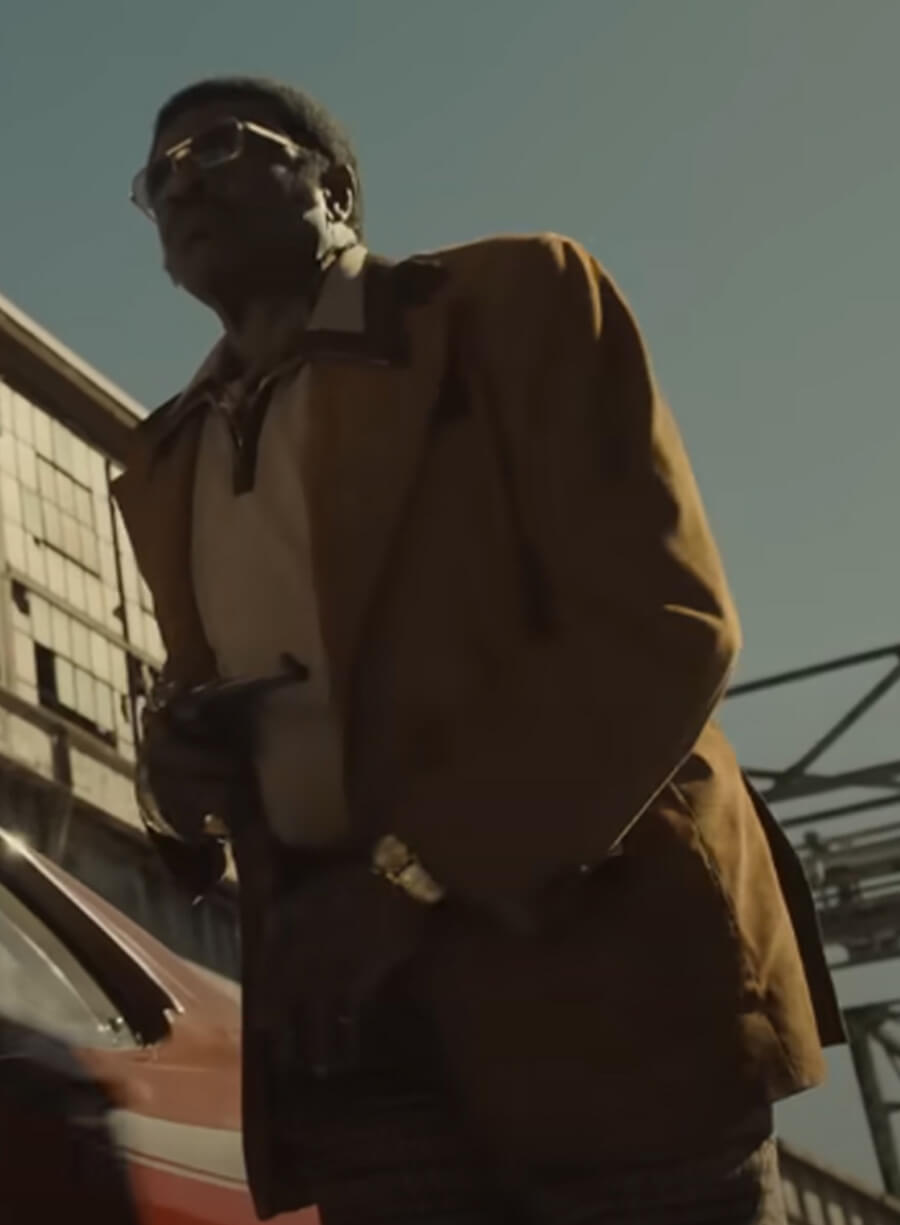 Keith David Duster 2025 Brown Leather Blazer
