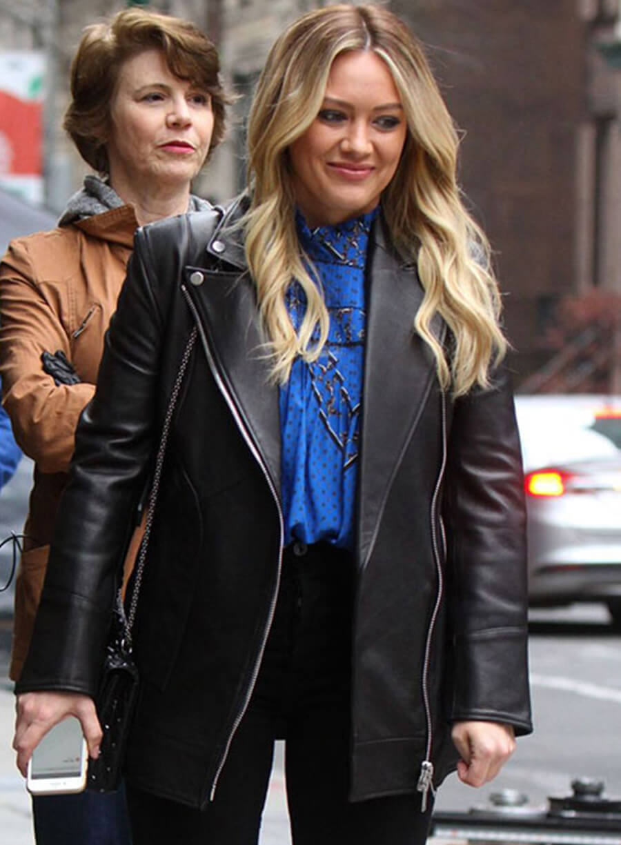 Kelsey Peters Younger Black Leather Trench Coat