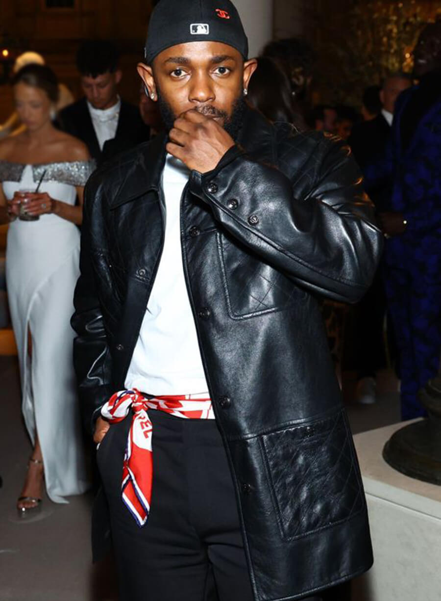 Kendrick Lamar Met Gala Black Leather Jacket