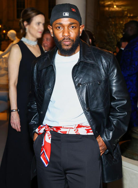Kendrick Lamar Met Gala Black Leather Jacket