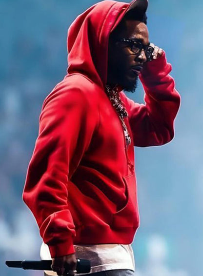 Kendrick Lamar Red Pullover Hoodie