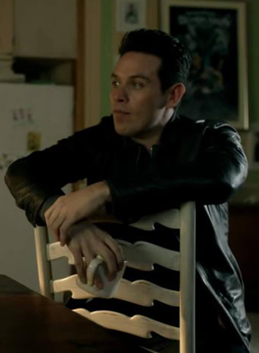 Kevin Alejandro Dan Lucifer Black Leather Jacket