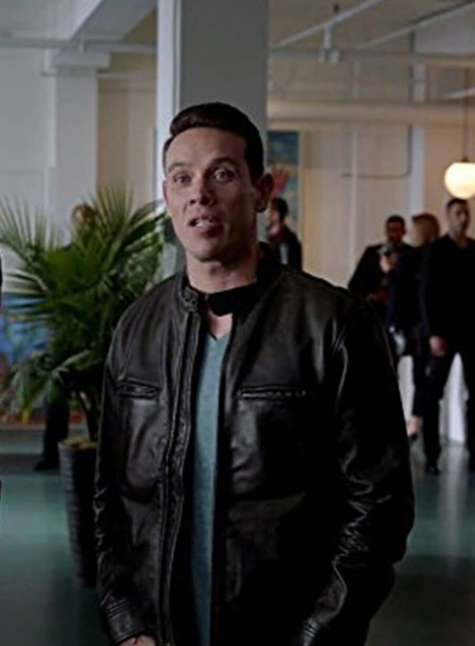 Kevin Alejandro Dan Lucifer Black Leather Jacket