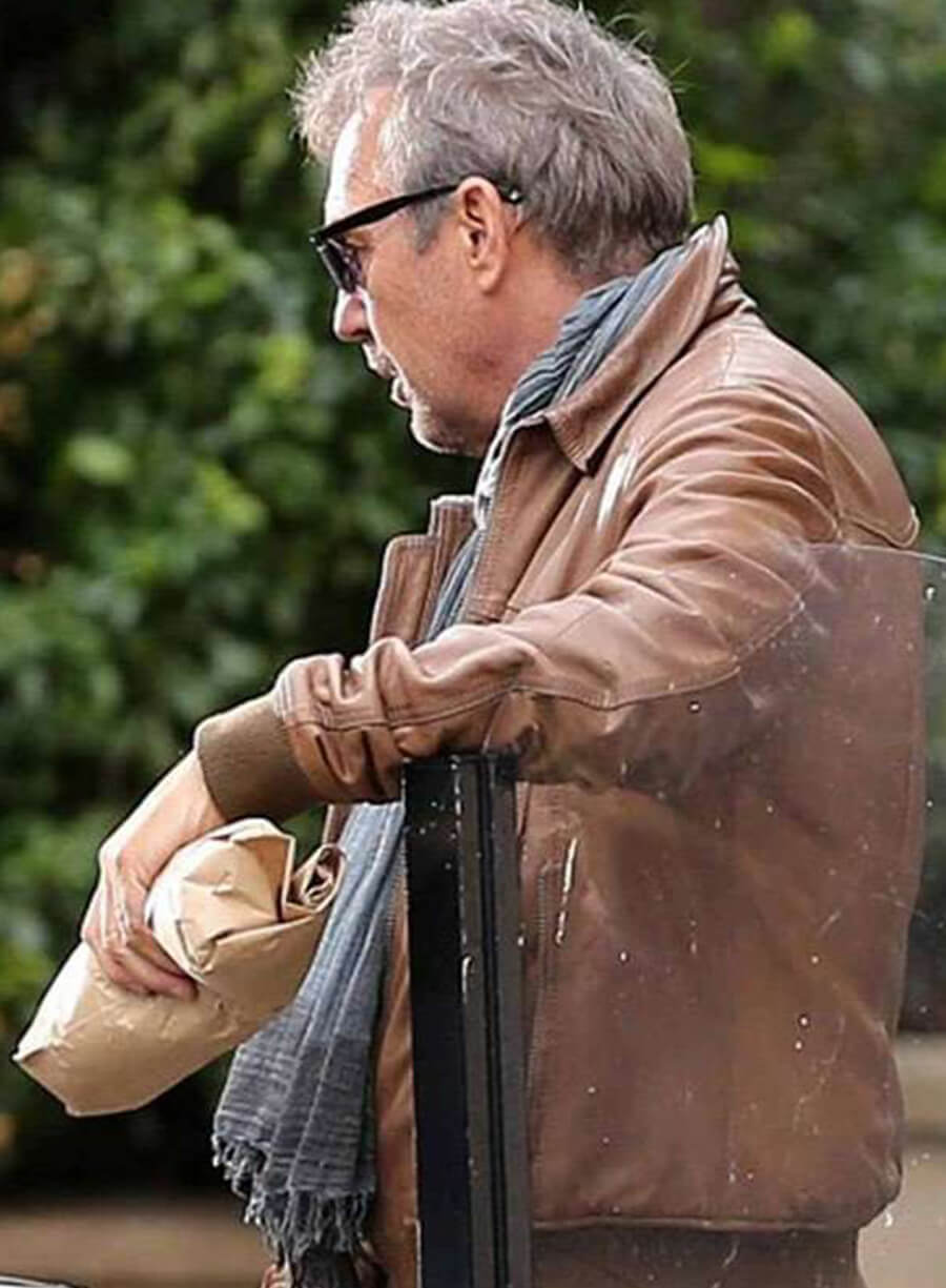  Kevin Costner 3 Days To Kill Brown Leather Jacket