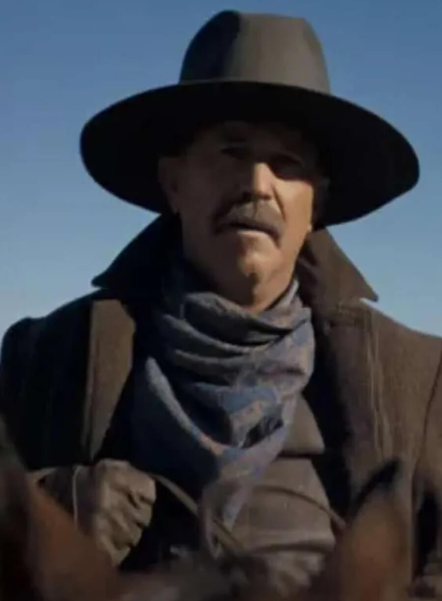 Kevin Costner Horizon An American Saga Brown Coat