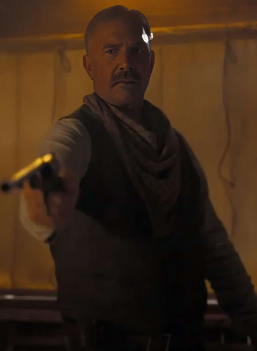 Kevin Costner Horizon An American Saga Grey Vest