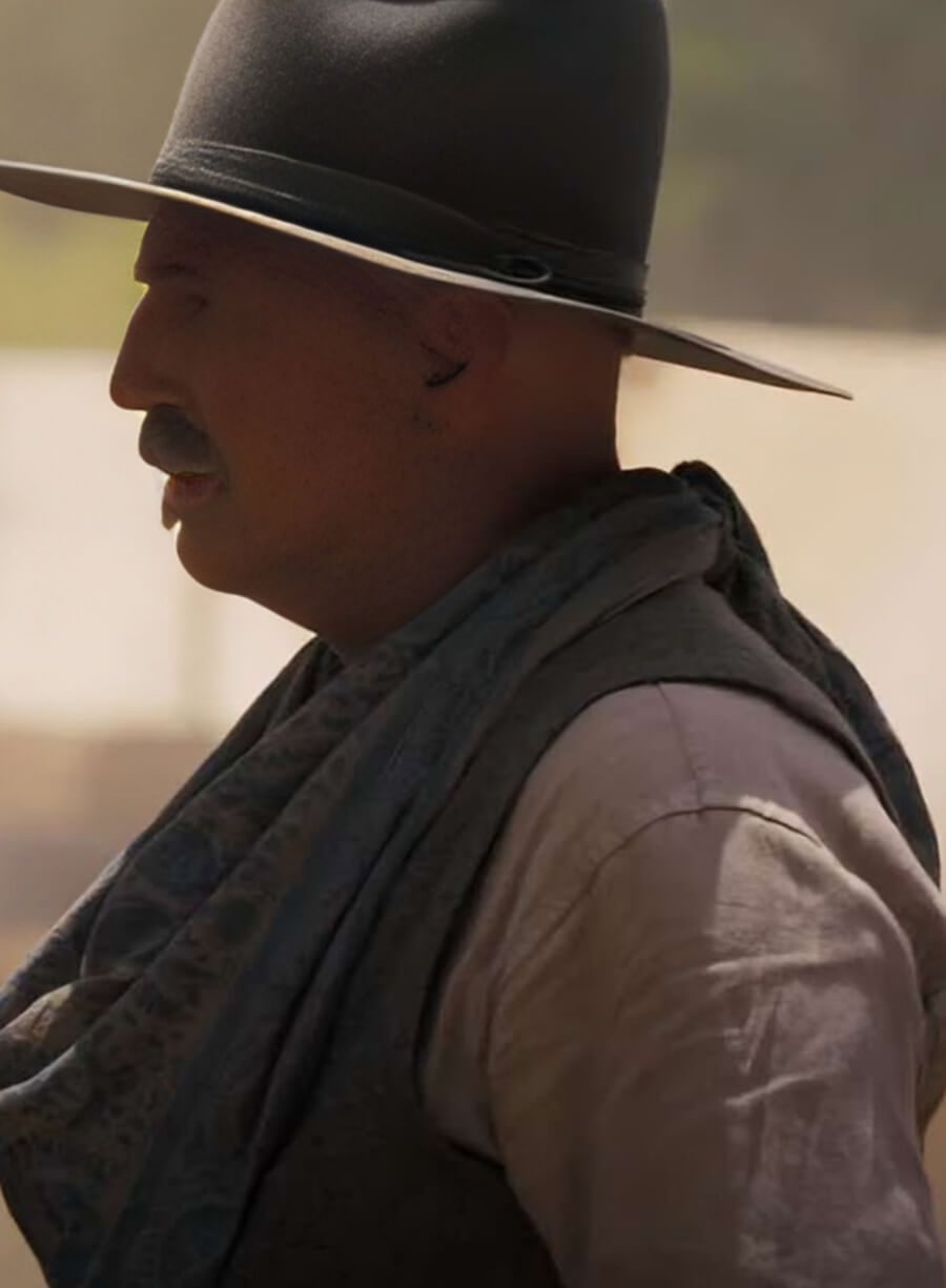 Kevin Costner Horizon An American Saga Grey Vest
