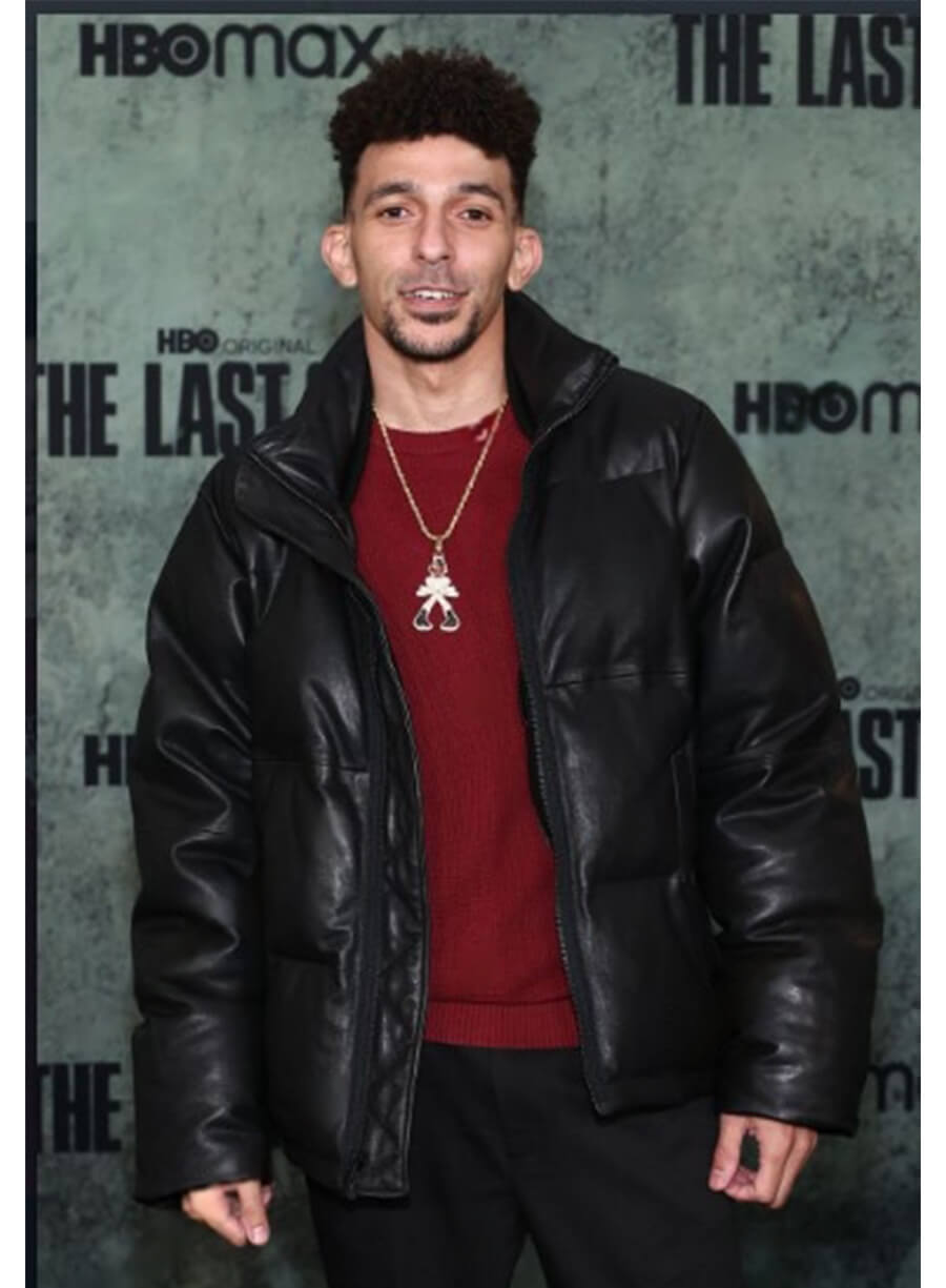 Khleo Thomas The Last of Us Premiere Black Leather Jacket