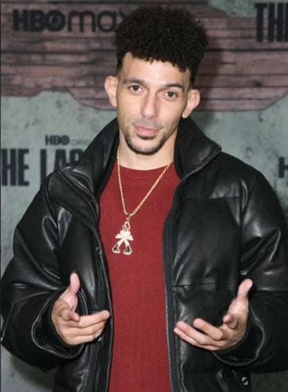Khleo Thomas The Last of Us Premiere Black Leather Jacket