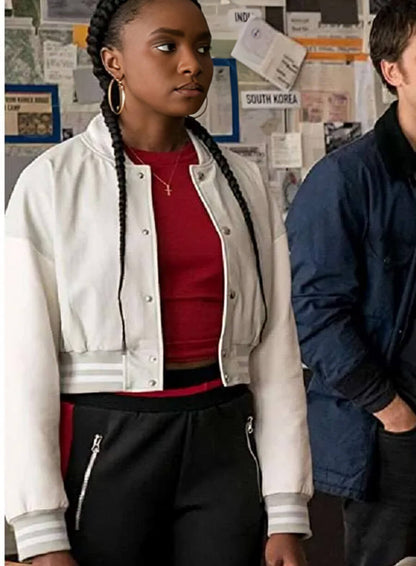KiKi Layne The Old Guard  White Jacket