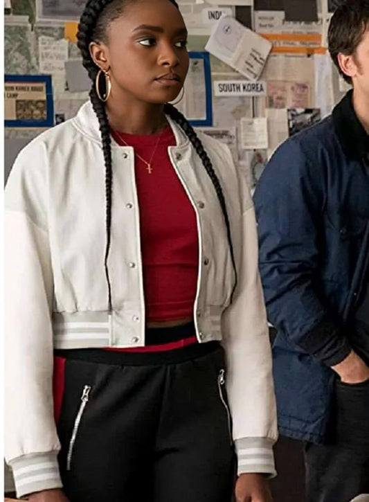 KiKi Layne The Old Guard  White Jacket