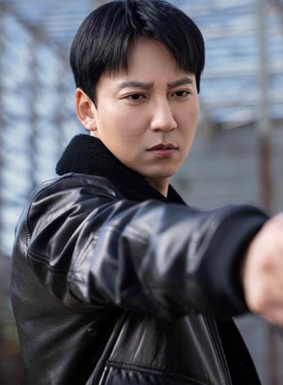 Kim Nam Gil Trigger 2025 Leather Jacket