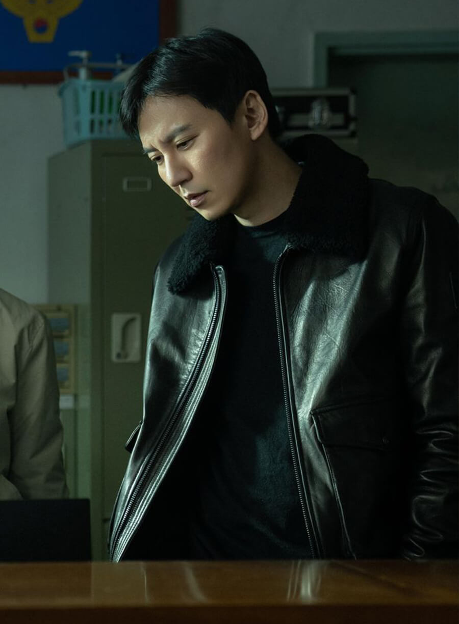 Kim Nam Gil Trigger 2025 Leather Jacket