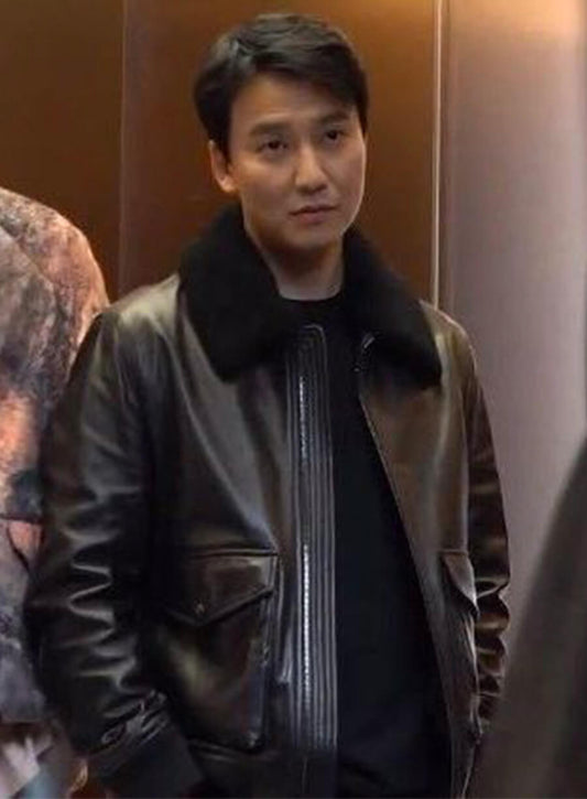 Kim Nam Gil Trigger 2025 Leather Jacket