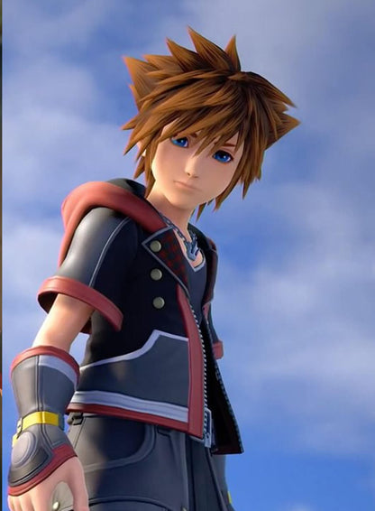 Kingdom Hearts III Sora Black Leather Jacket