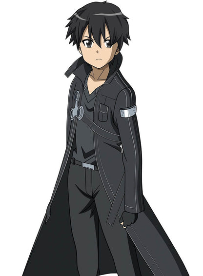 Kirito Sword Art Online Black Leather Coat