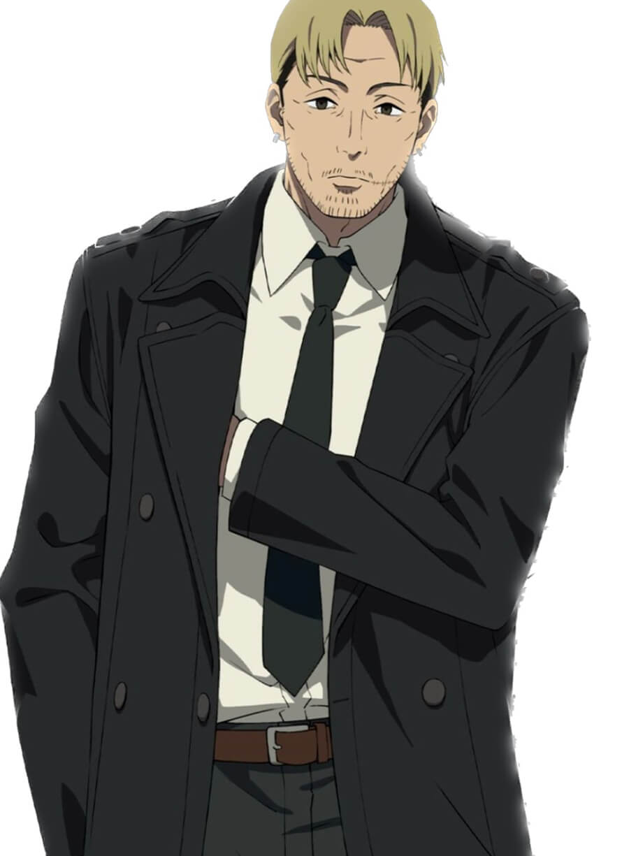 Kishibe Chainsaw Man Black Wool coat