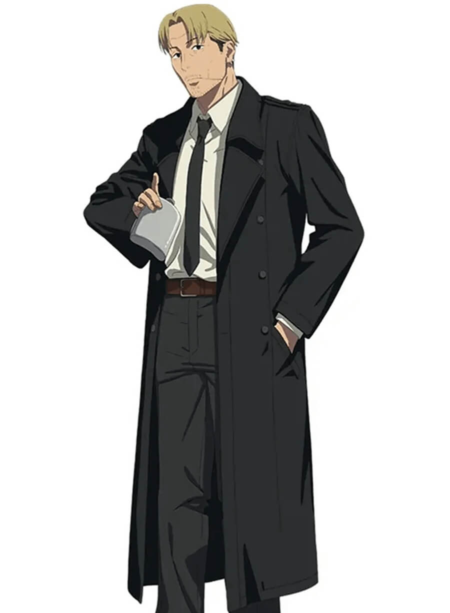 Kishibe Chainsaw Man Black Wool coat