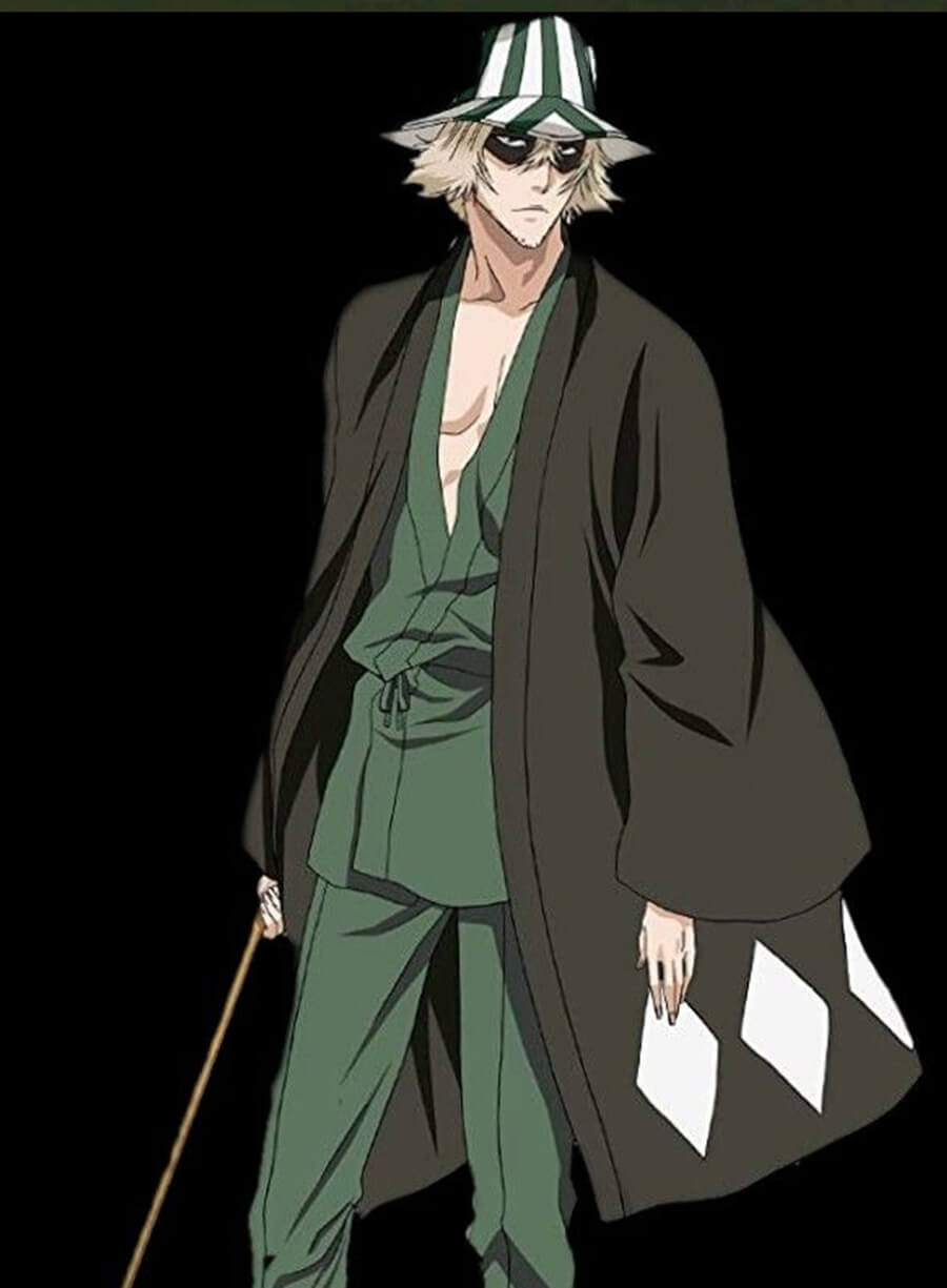 Kisuke Urahara Bleach Black haori Jacket