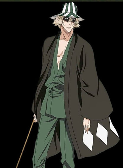 Kisuke Urahara Bleach Black haori Jacket