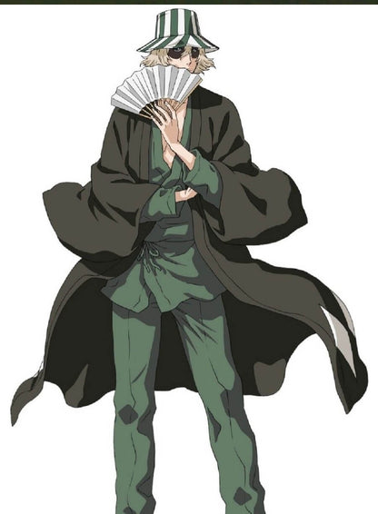 Kisuke Urahara Bleach Black haori Jacket
