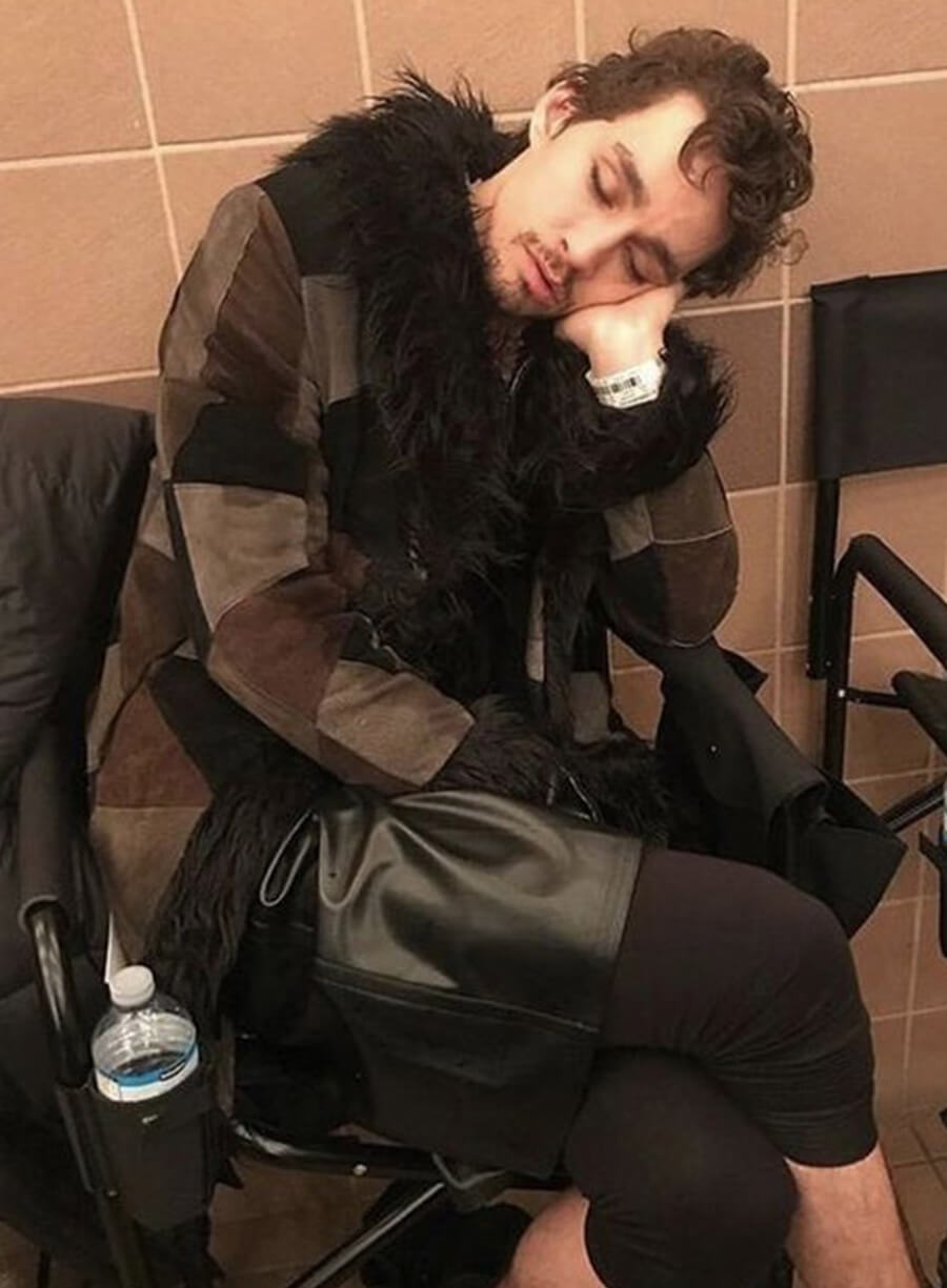 Klaus The Umbrella Academy Shearling Coat