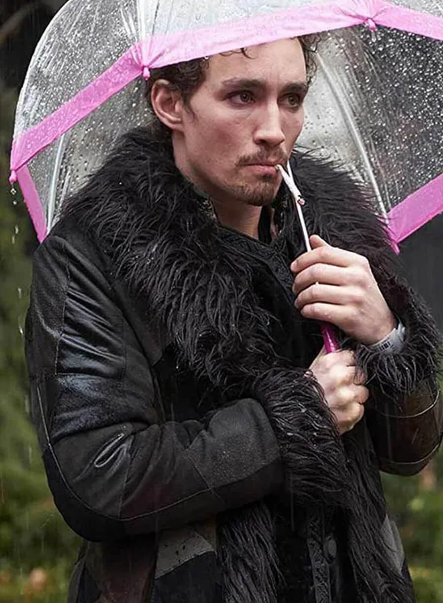 Klaus The Umbrella Academy Shearling Coat