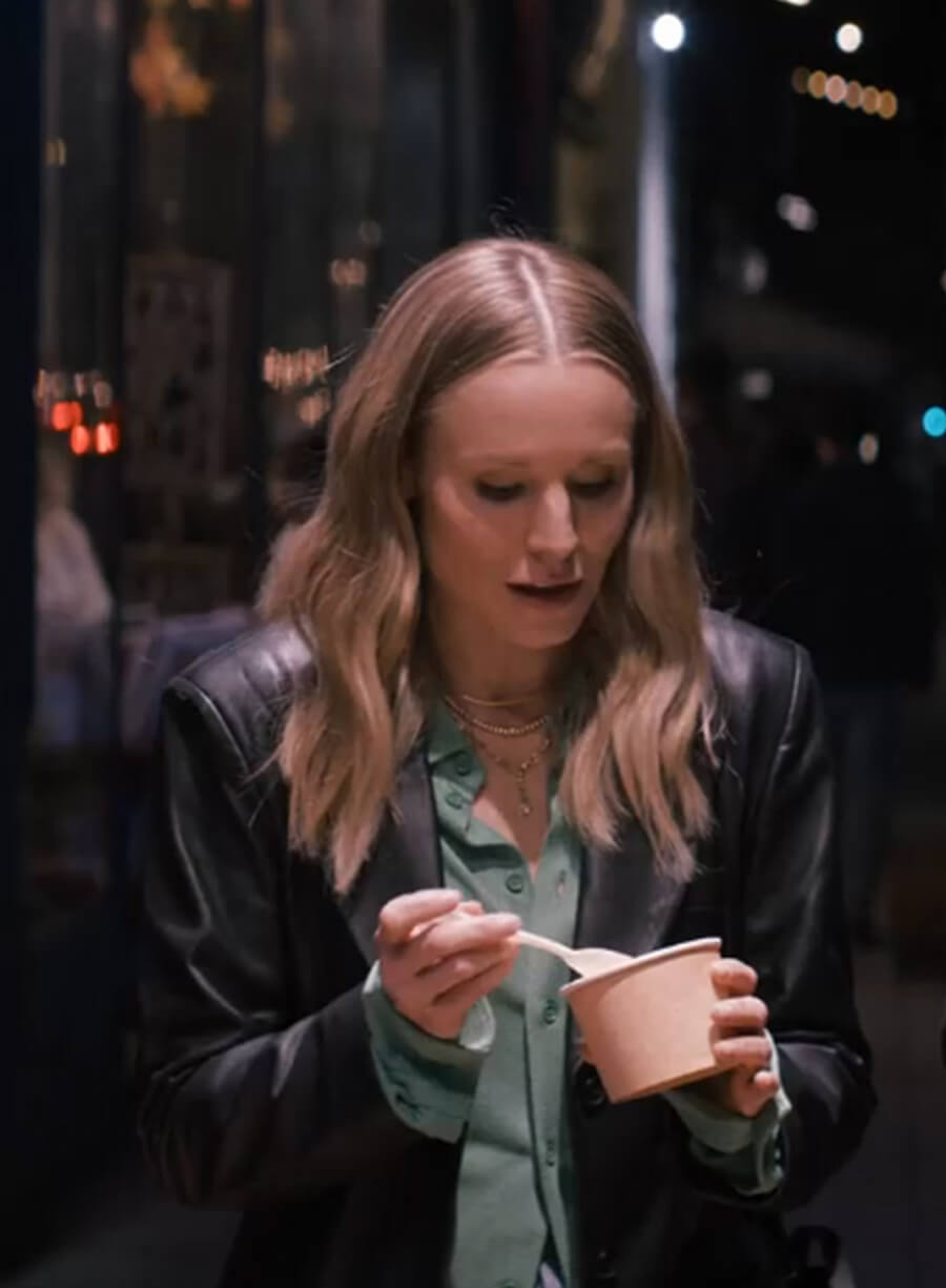 Kristen Bell Nobody Wants This S01 Leather Blazer