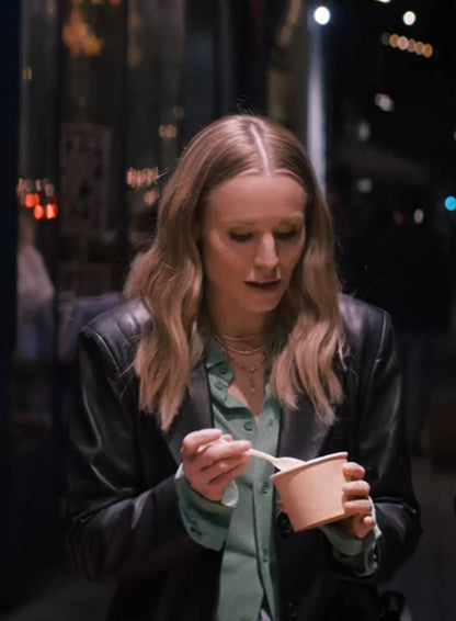 Kristen Bell Nobody Wants This S01 Leather Blazer