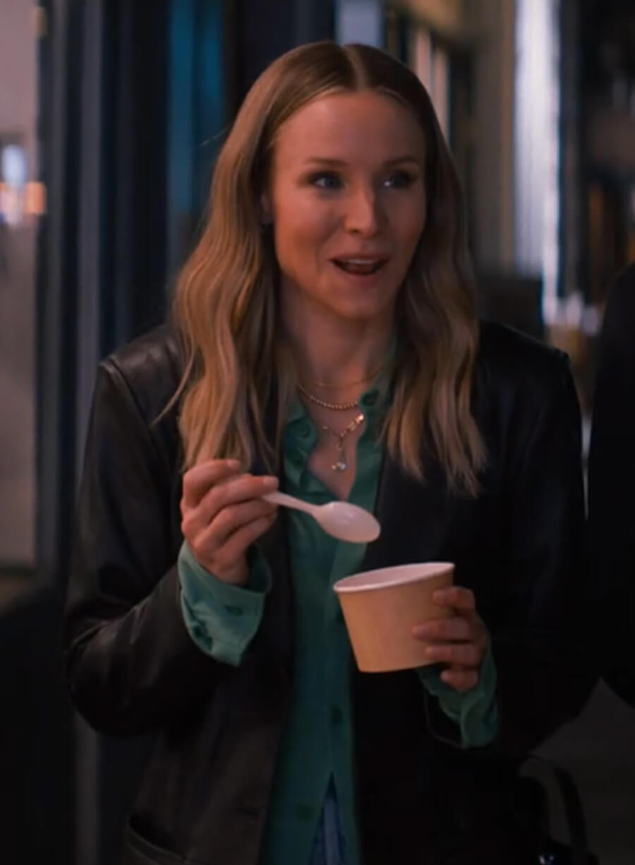 Kristen Bell Nobody Wants This S01 Leather Blazer