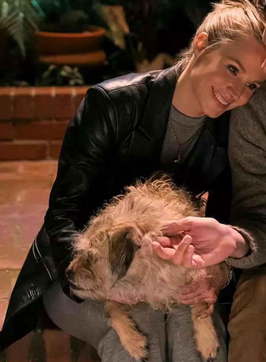 Kristen Bell Nobody Wants This S01 Leather Blazer