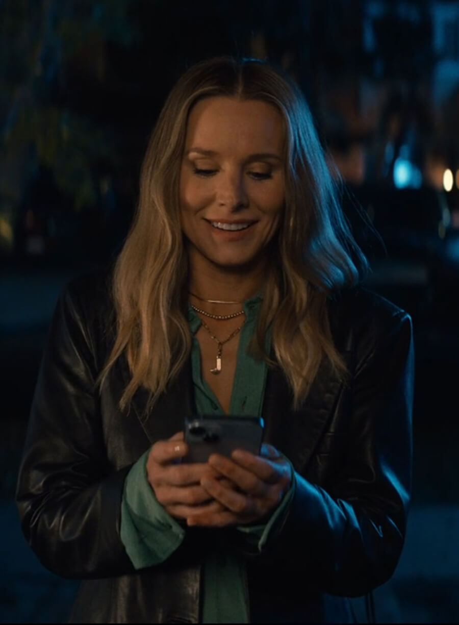 Kristen Bell Nobody Wants This S01 Leather Blazer