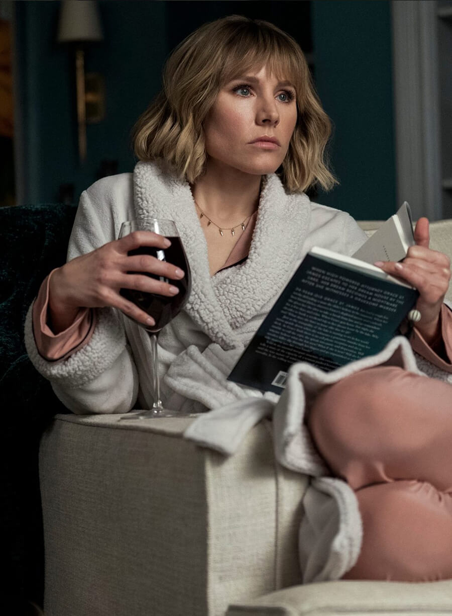 Kristen Bell The Woman in the House Across the Street from the Girl in the Window White Fur Coat