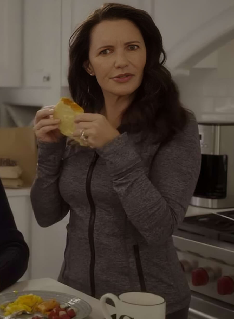 Kristin Davis And Just Like That S02 Grey Jacket