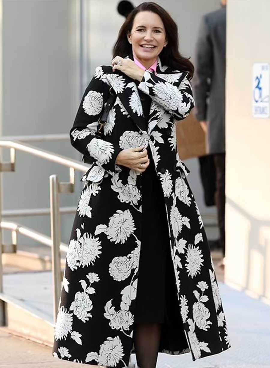  Kristin Davis And Just Like That S02 Trench Coat