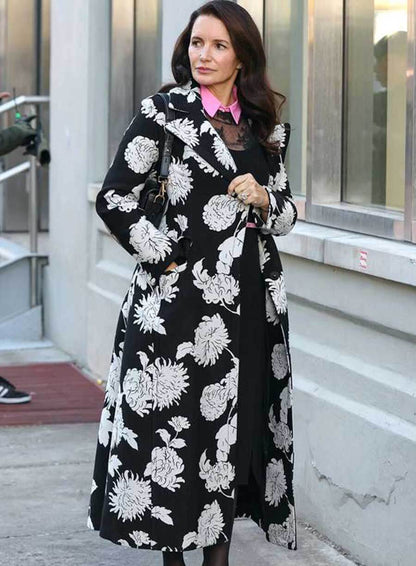  Kristin Davis And Just Like That S02 Trench Coat