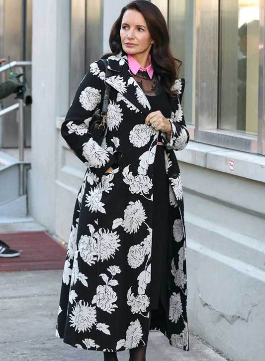  Kristin Davis And Just Like That S02 Trench Coat