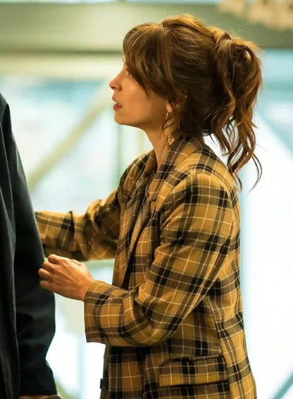 Kristin Kreuk Murder in a Small Plaid Coat