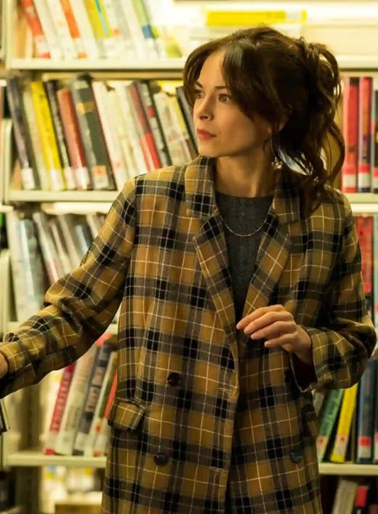 Kristin Kreuk Murder in a Small Plaid Coat