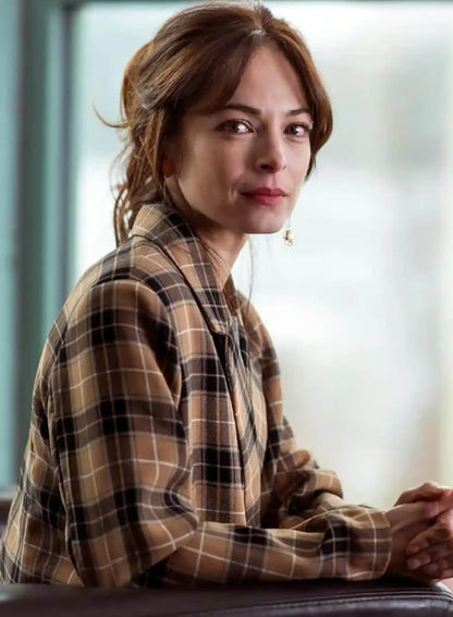 Kristin Kreuk Murder in a Small Plaid Coat