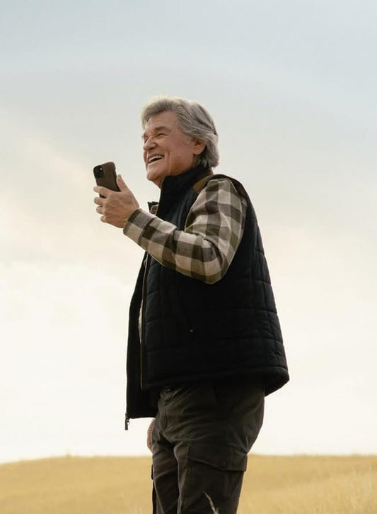 Kurt Russell The Madison Black Quilted Vest