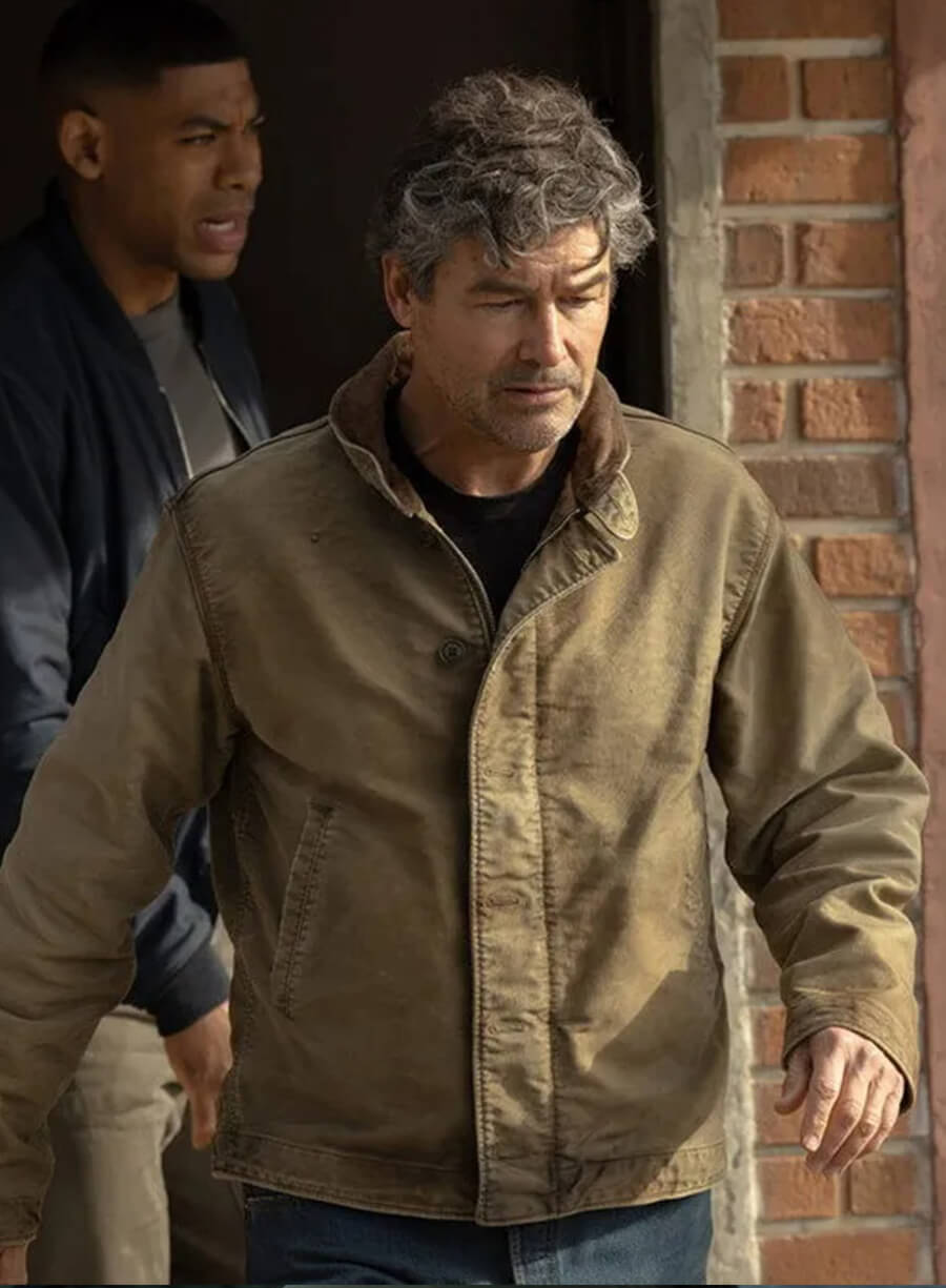 Kyle Chandler Lanterns 2026 Brown Cotton Jacket