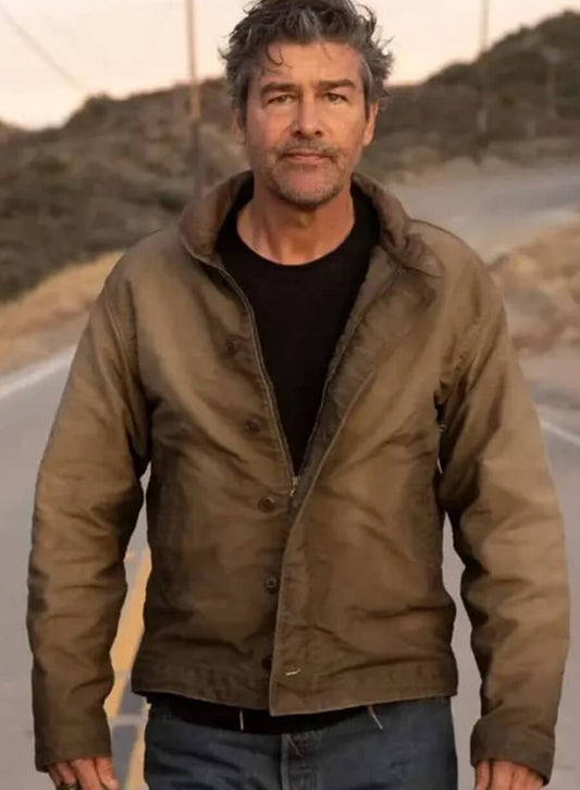 Kyle Chandler Lanterns Brown Cotton Jacket
