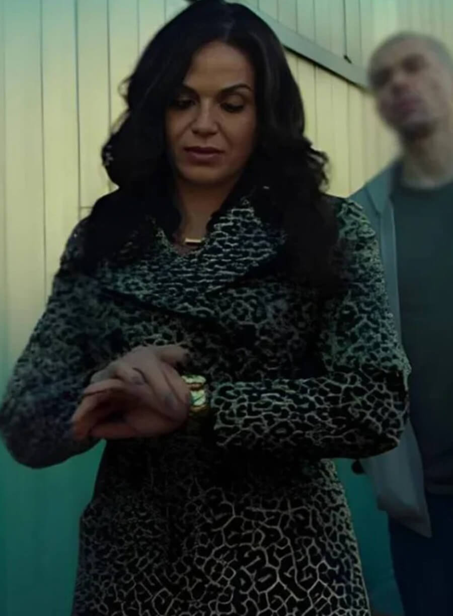 Lana Parrilla The Rainmaker 2025 Leopard Coat