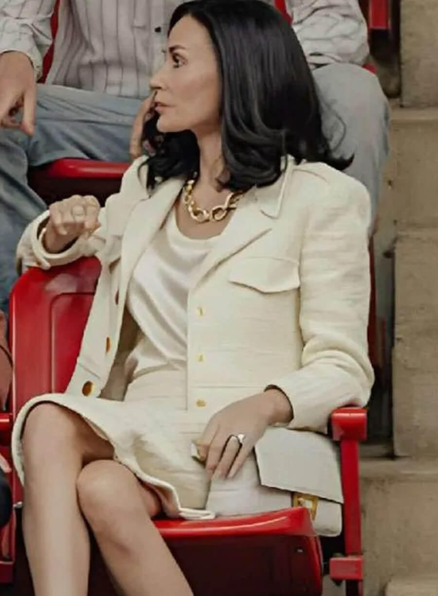 Landman S02 Demi Moore White Cropped Jacket