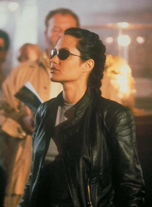 Lara Croft Tomb Raider Black Leather Jacket