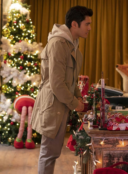 Last Christmas Henry Golding Beige Coat