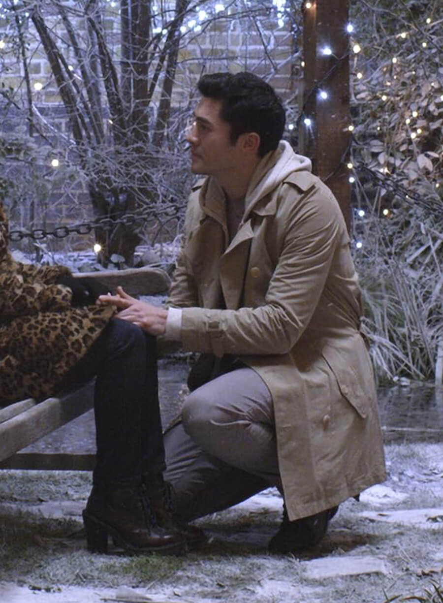 Last Christmas Henry Golding Beige Coat